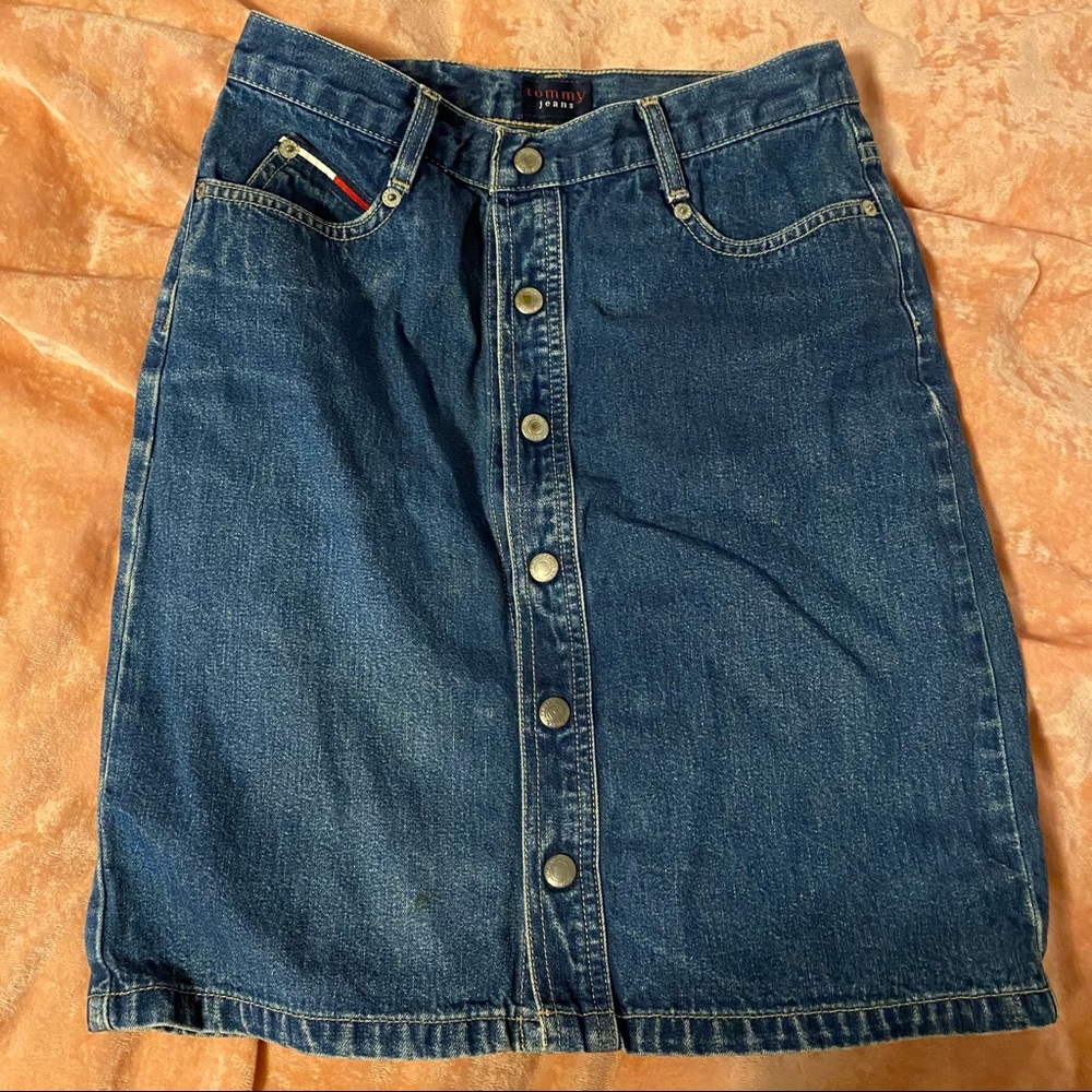 Vintage Tommy Jeans Y2K Jean Skirt
